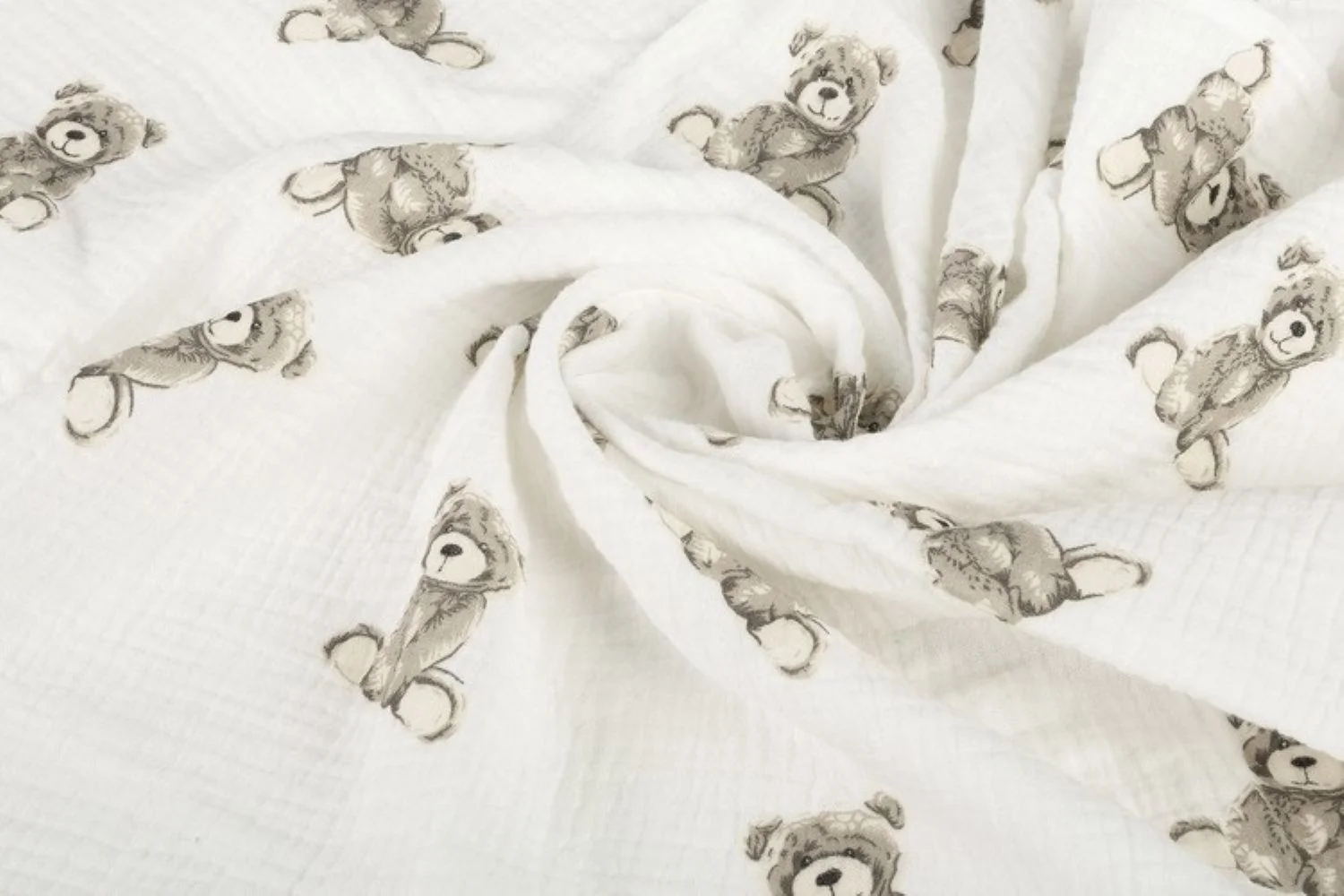 SENSILLO Mušelínové pleny krešované 60×75 cm Teddy beige – sada 2 ks