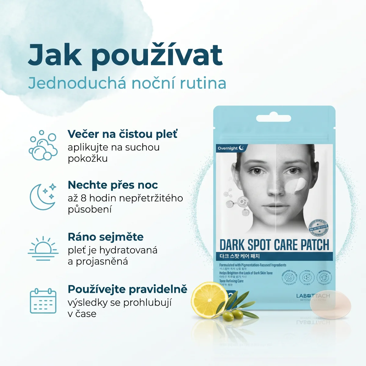 Wooshin Labottach Hydrogelové náplasti proti tmavému očnímu okolí 16 ks