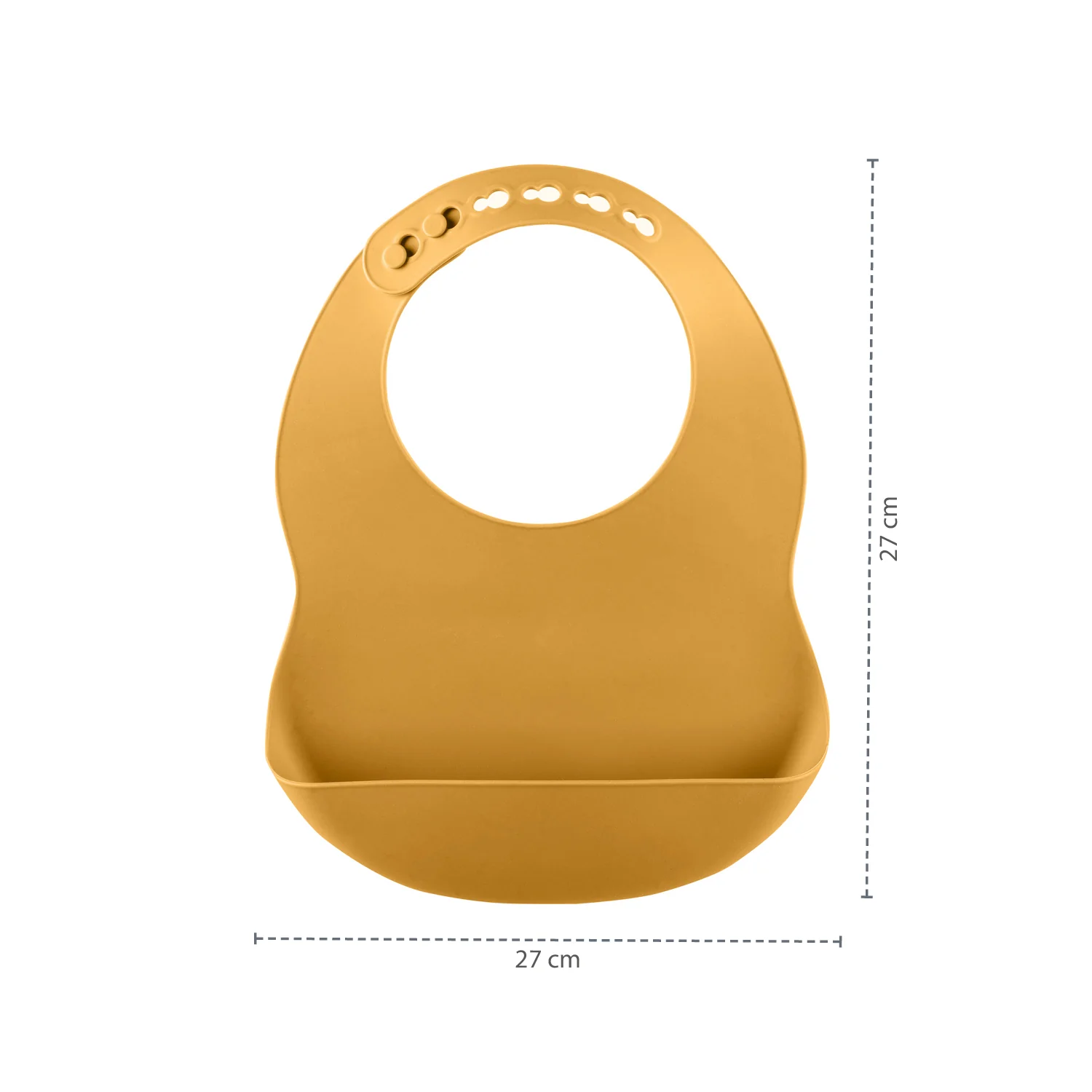 Zopa Silikonový bryndák, Mustard Yellow 2
