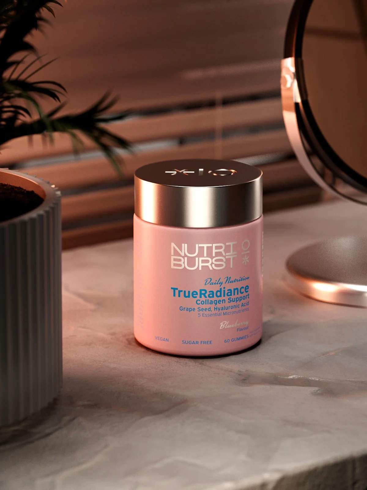Nutriburst TrueRadiance gummies s liposomálním vitamínem C 60 ks borůvka