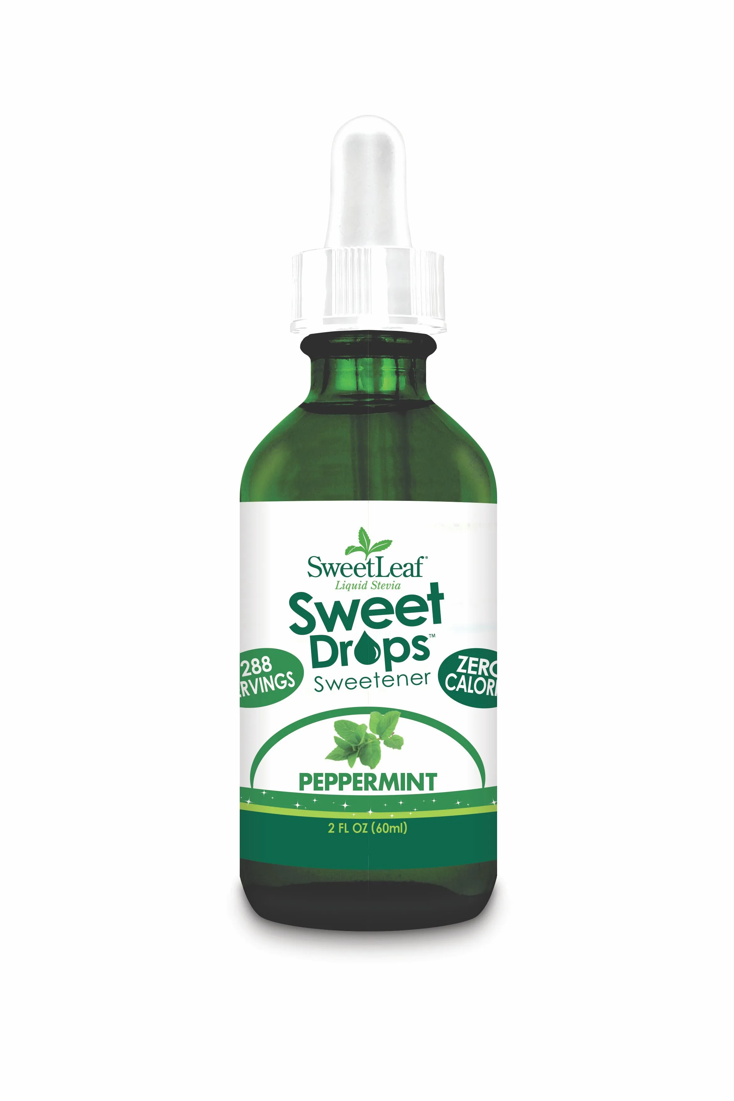 SweetLeaf Sweet Drops Peppermint Liquid Stevia stéviové kapky 60 ml