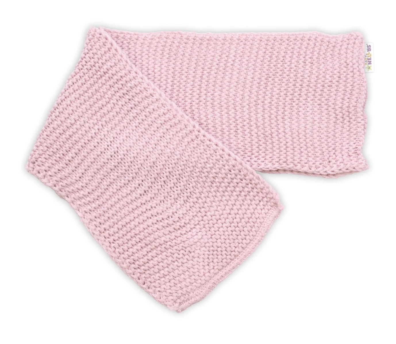 Baby Nellys Dětská sada, zimní čepice s šálou + rukavičky 3D, Teddy Bear - pudrově růžová
