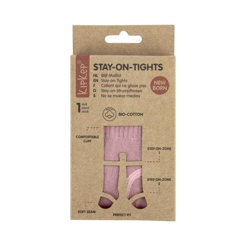 KipKep dětské punčocháče Stay-on-Tights NEWBORN Mauve