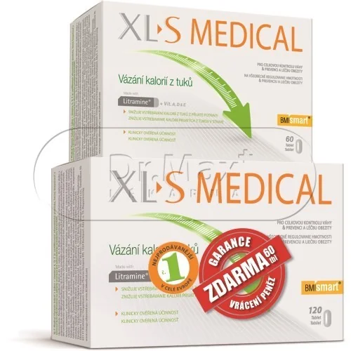 XL to S Medical Vázání kalorií z tuků tbl.120+60 zdarma