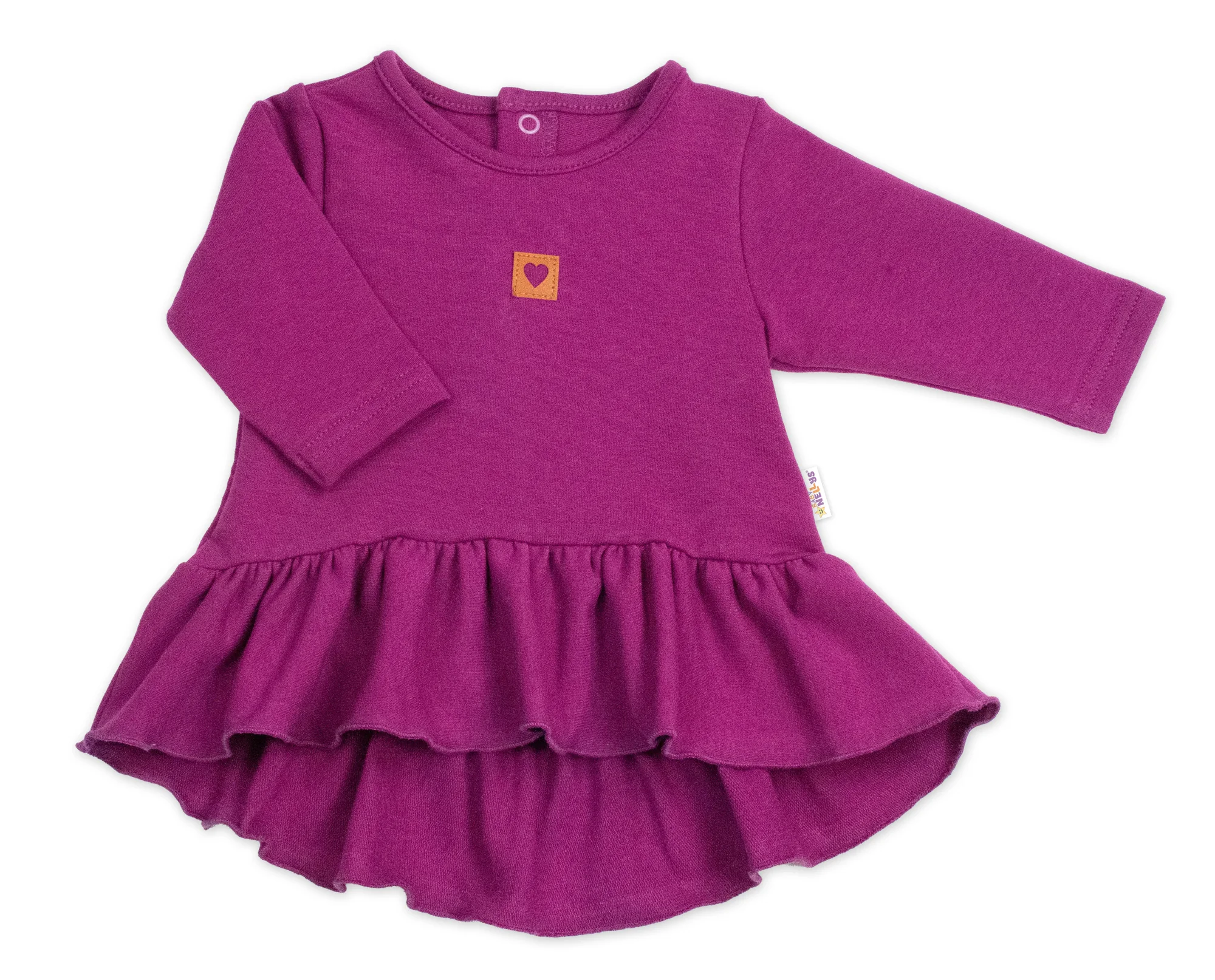 Baby Nellys Luxusní bavlněná sada, 3D, NATURE - purpurová, vel. 74