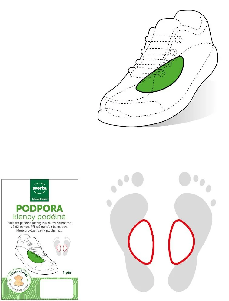 Svorto 045 Podpora klenby podélné vel. 44-47 1 pár