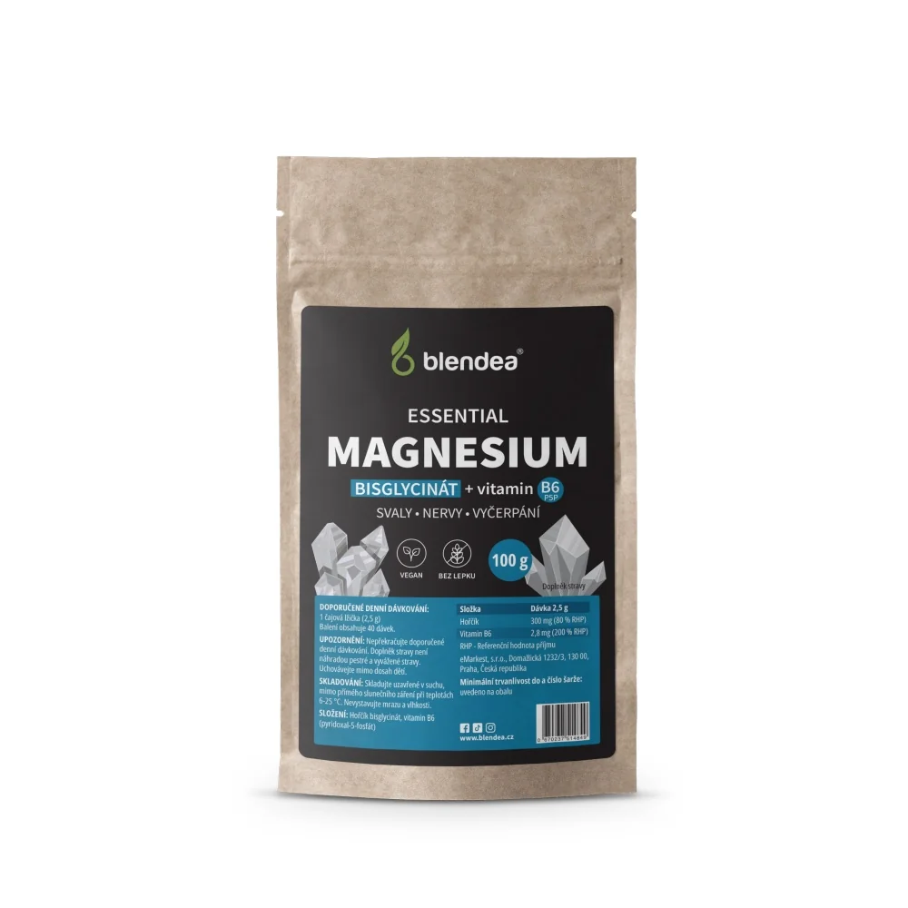 Blendea Magnesium + vitamin B6 prášek 100 g