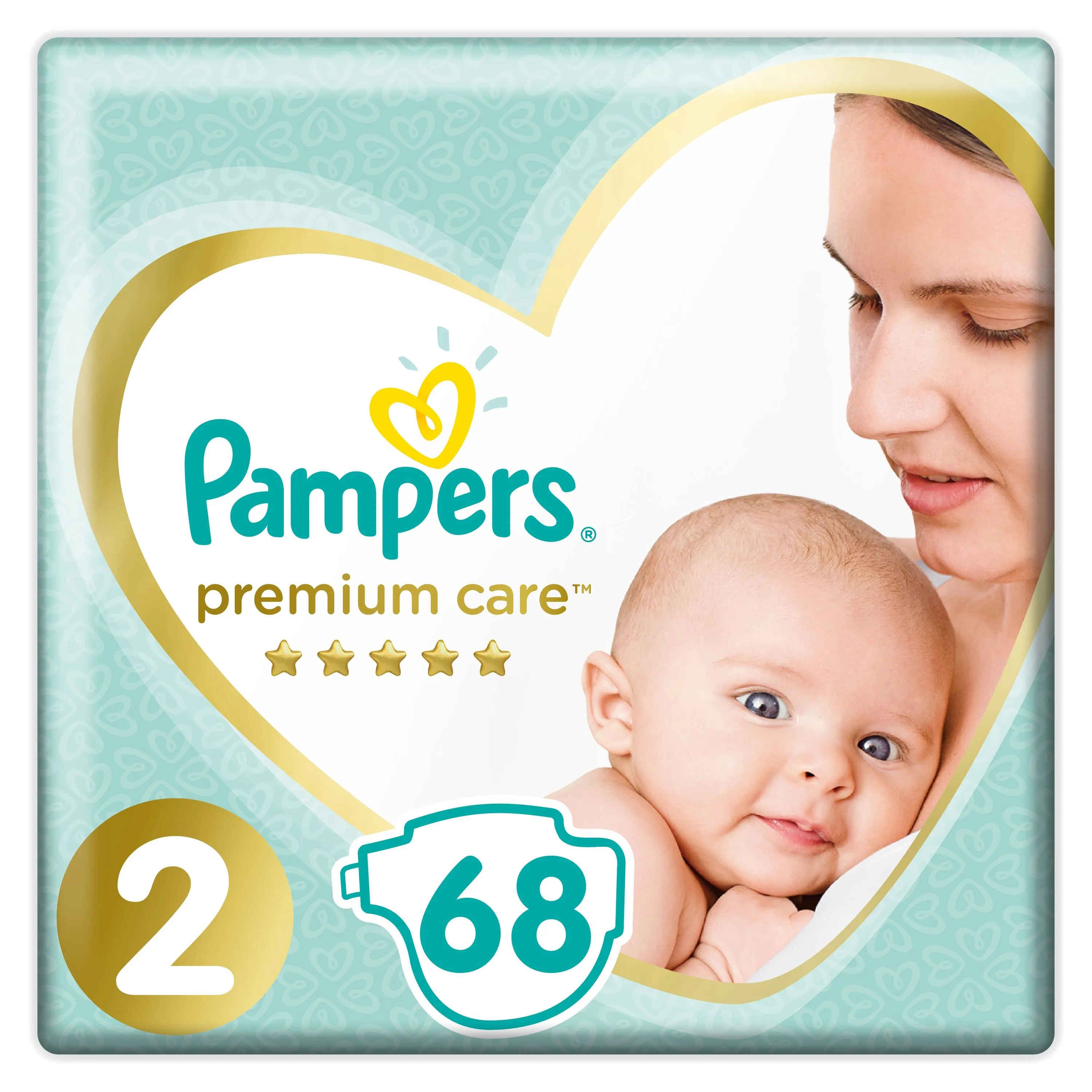 Pampers Premium Care vel. 2 4-8 kg dětské pleny 68 ks