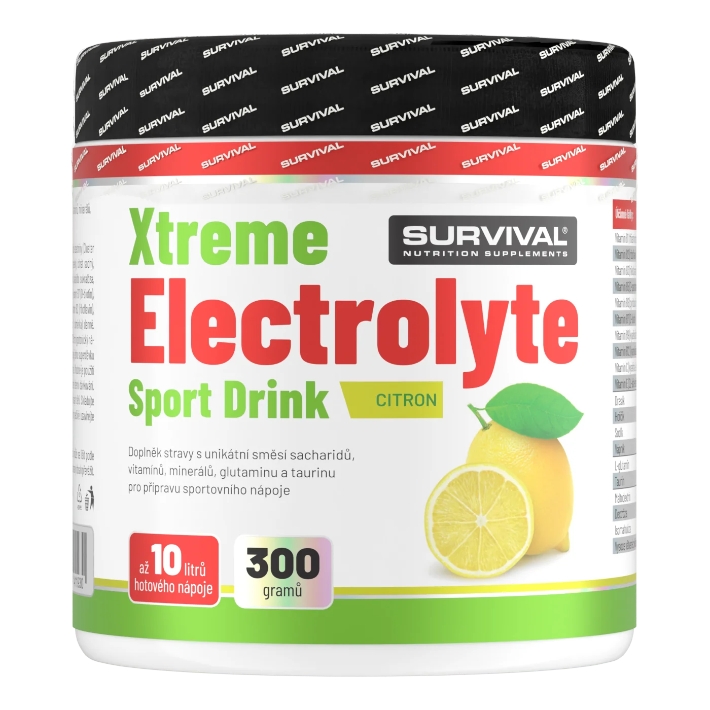 Survival Xtreme Electrolyte Sport Drink 300 g citron