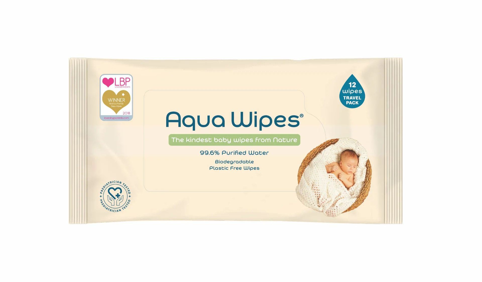 Aqua Wipes EKO Vlhčené ubrousky box 12x12 ks