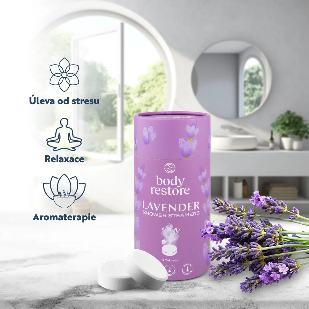 Body Restore Aromatické tablety do sprchy levandule 6 ks