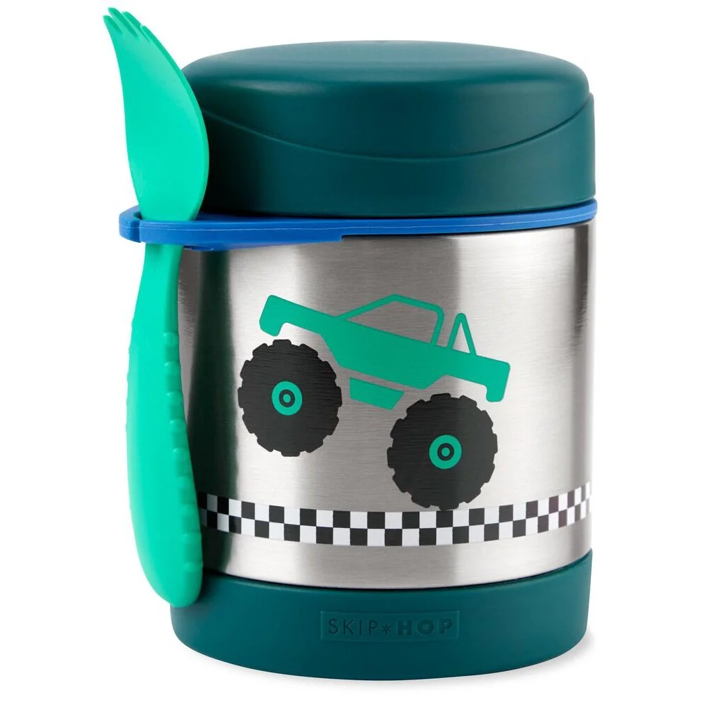 SKIP HOP Spark Style Termoska na jídlo s lžičkou/vidličkou Monster Truck 325 ml, 3r+