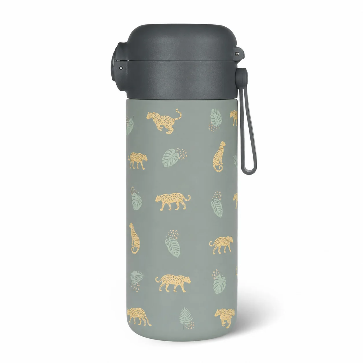 Zopa Termoska na tekutiny s brčkem a silikonovým držákem 350 ml, Wild Gepard 8
