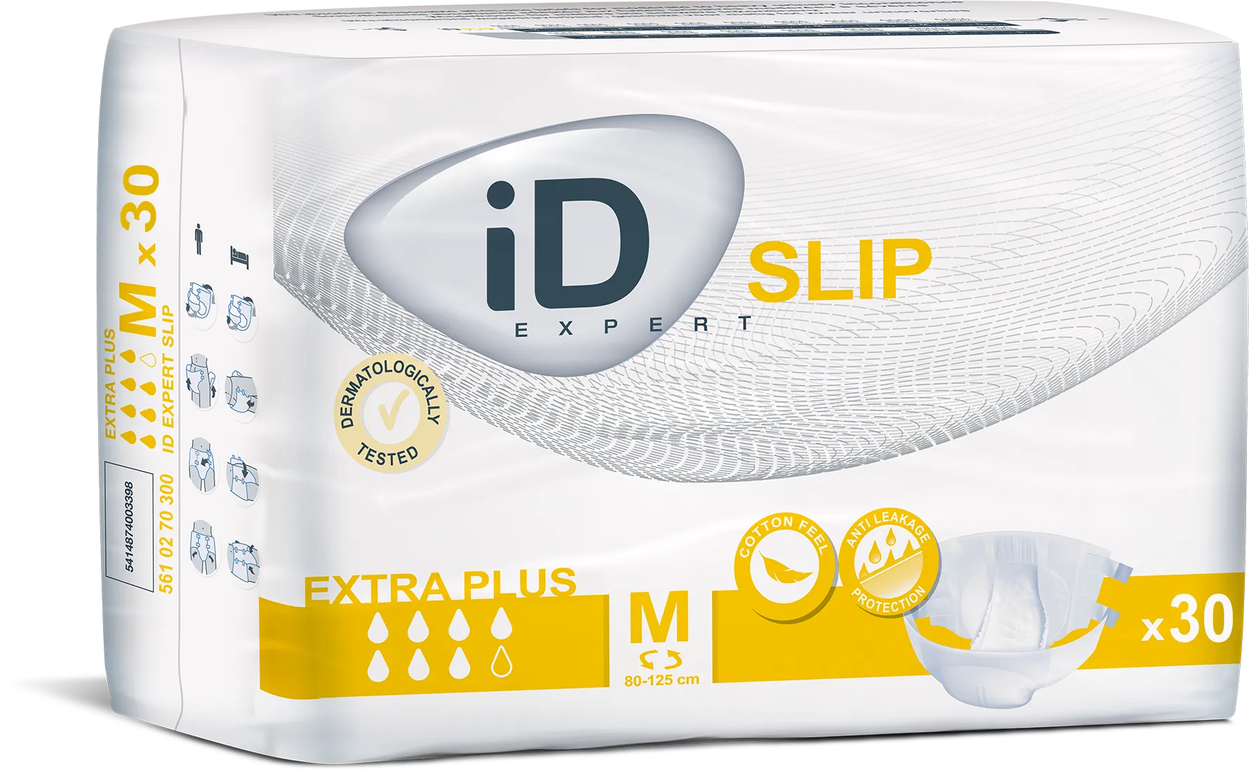 iD Slip Medium Extra Plus plenkové kalhotky s lepítky 30 ks