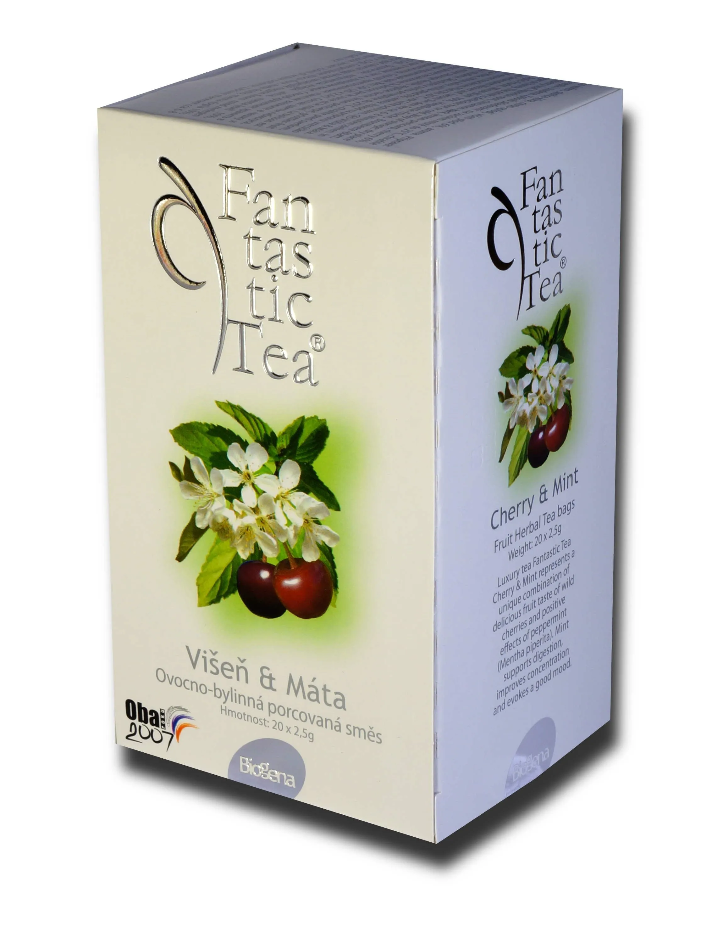 Biogena Fantastic Tea Višeň + Máta 20 x 2,5 g