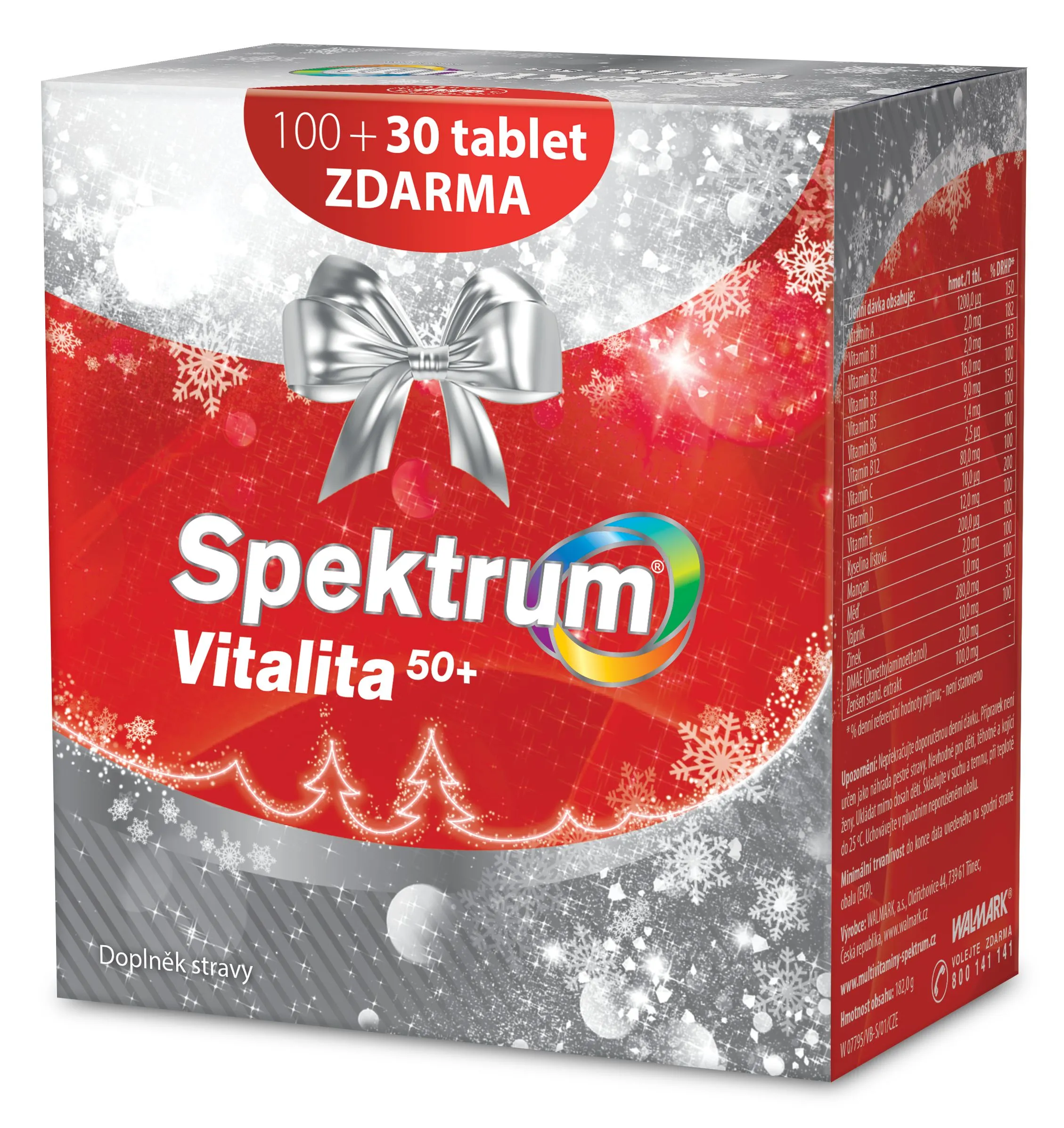 Walmark Spektrum Vitalita 50+ tbl.100+30 Vánoce 2016