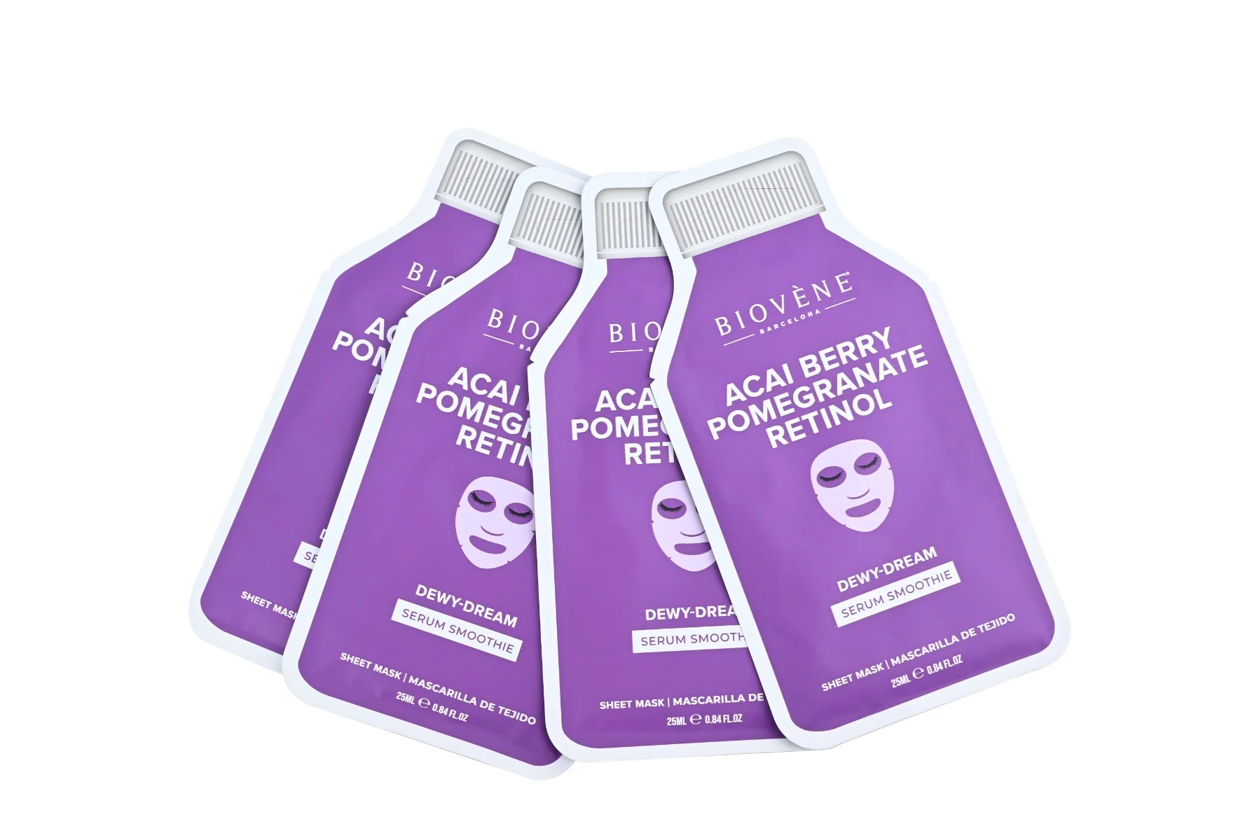 BIOVÉNE Acai + Retinol Dewy-Dream plátýnková maska 25 ml