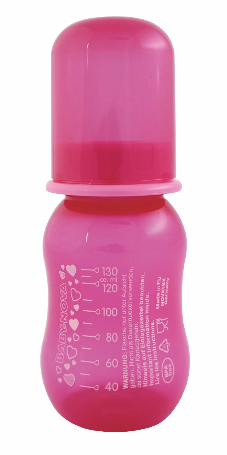 Baby Nova Láhev plastová jednobarevná 130 ml 1 ks