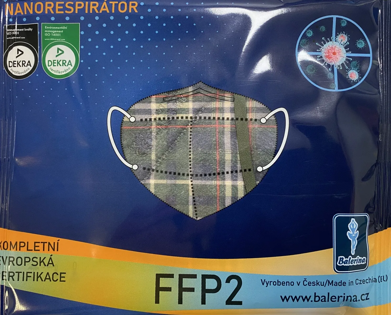 Balerina Nanorespirátor PFHM731 FFP2 NR vzor č. 101 1 ks