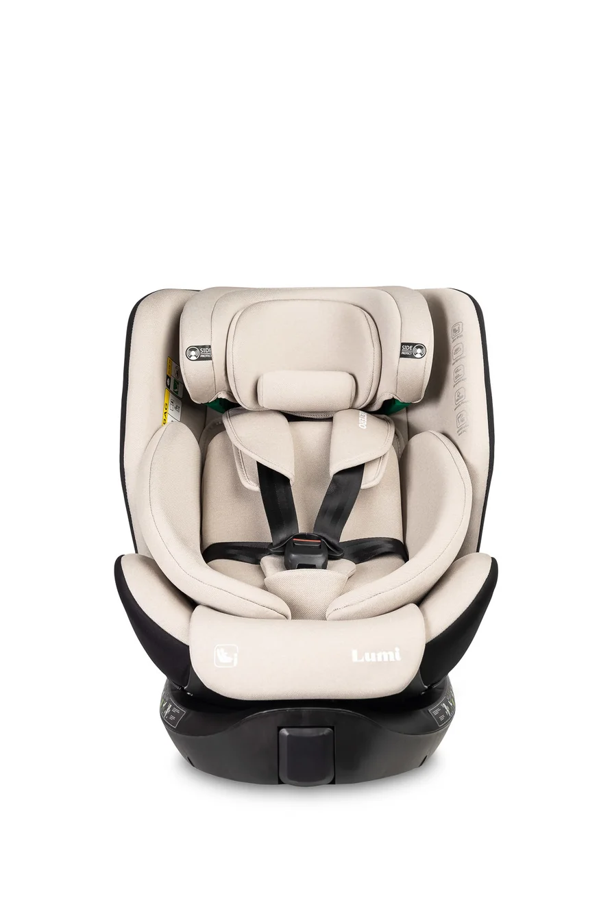 Caretero Autosedačka Lumi i-Size 40–150 cm, Isofix,  360°, růstová,  béžová