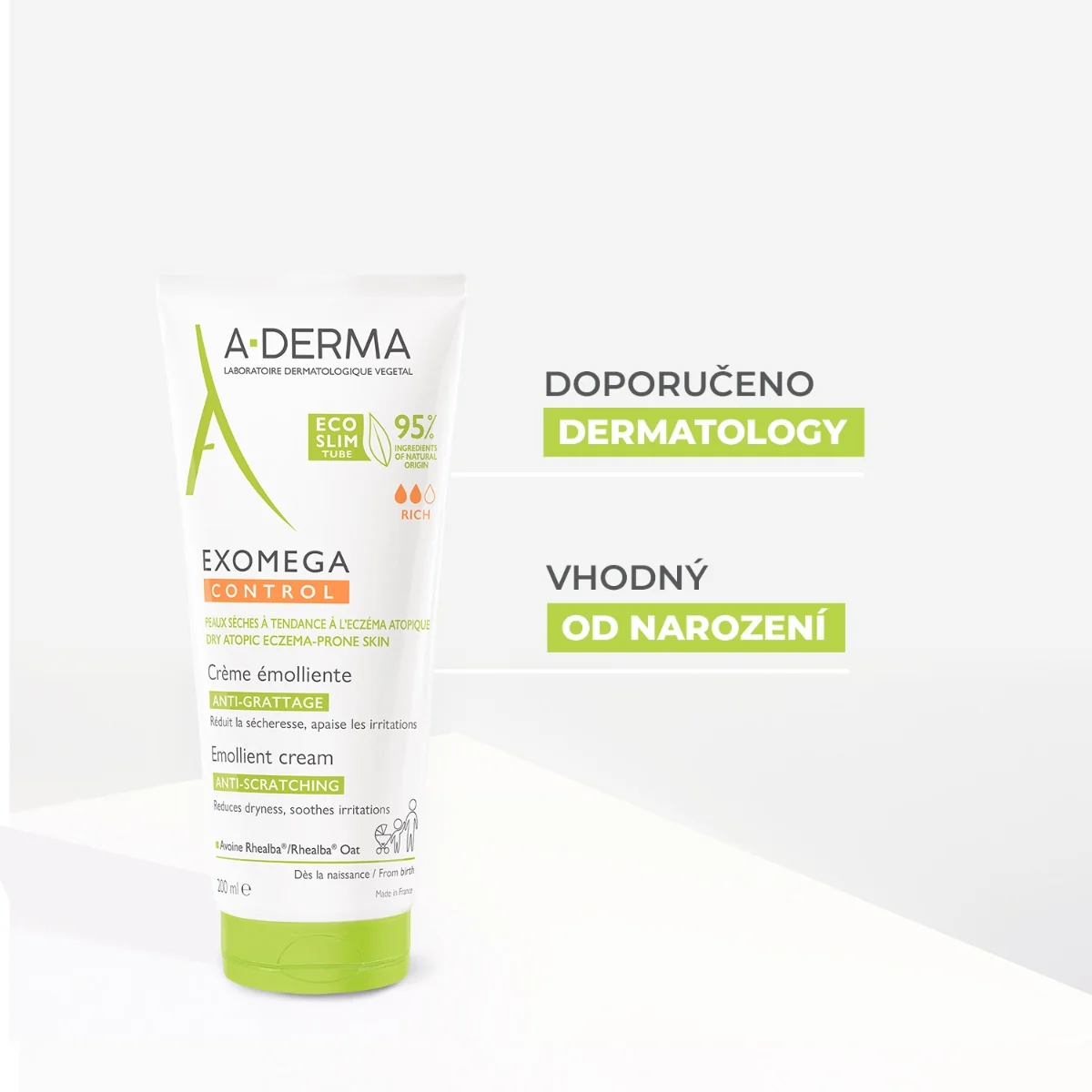 A-Derma Exomega Control Emolienční krém 200 ml