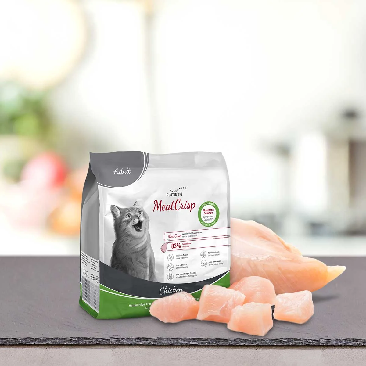 Platinum MeatCrisp Adult Chicken - Kuře pro dospělé kočky 400 g