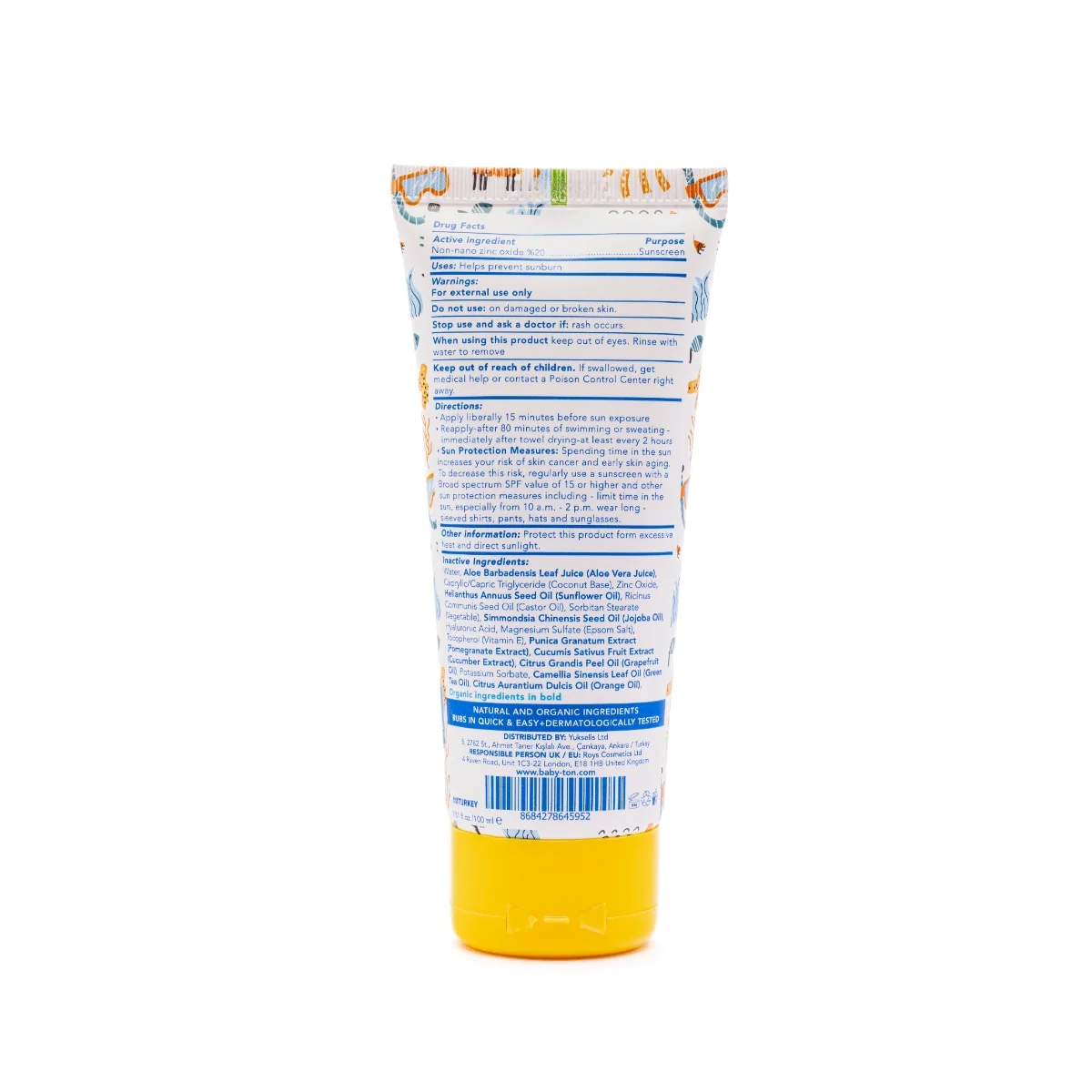 Babyton Přírodní opalovací krém Atopic SPF30 100 ml