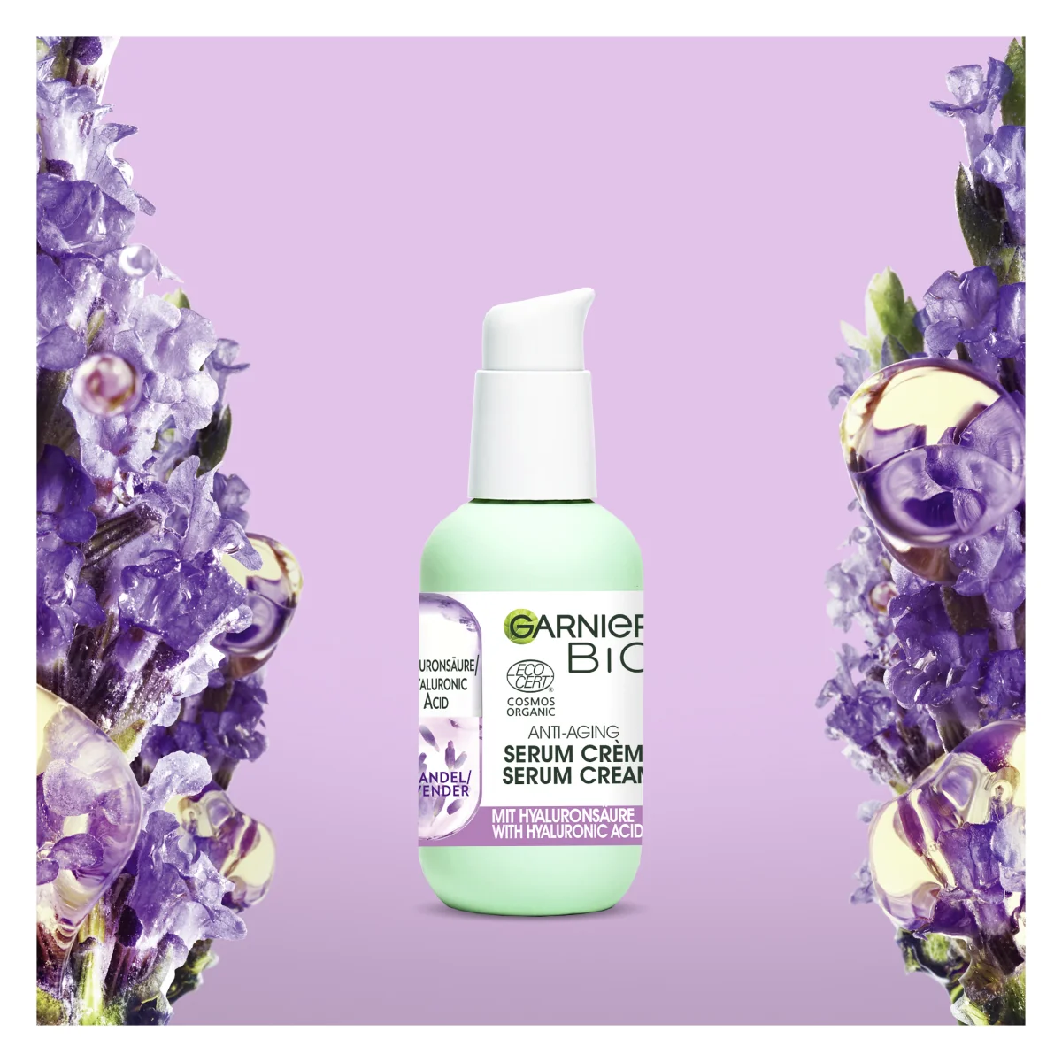 Garnier BIO krémové sérum proti stárnutí pleti s esenciálním levandulovým olejem 50 ml