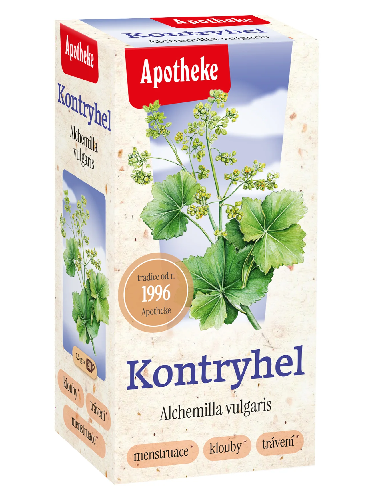Apotheke Kontryhel obecný čaj nálevové sáčky 20x1,5 g