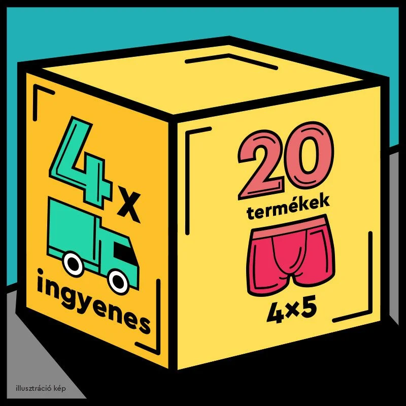 Nedeto 4x 5PACK pánské boxerky sportovní guma - čtvrtletní roční předplatné M