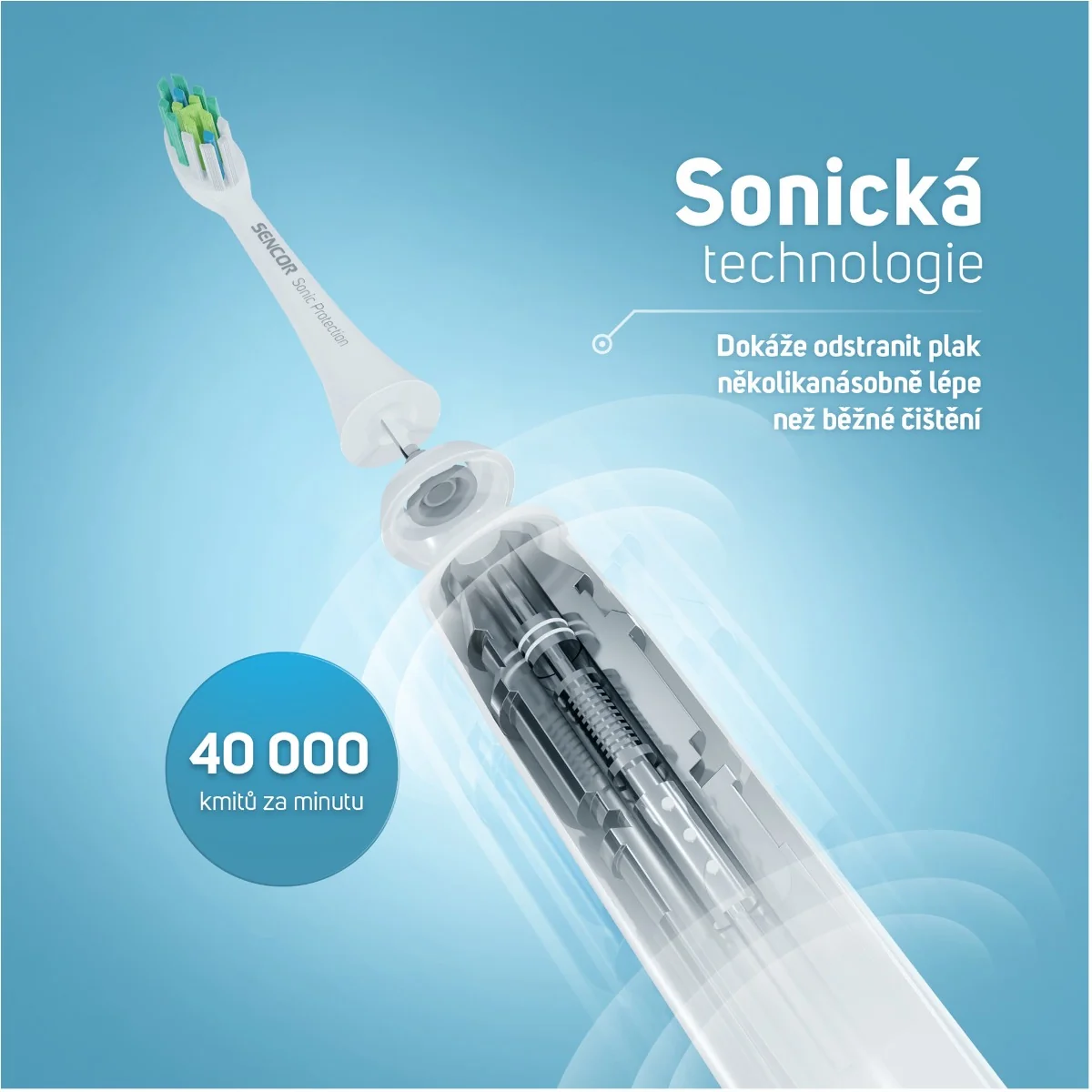 SENCOR SOC 4201GD zubní kartáček