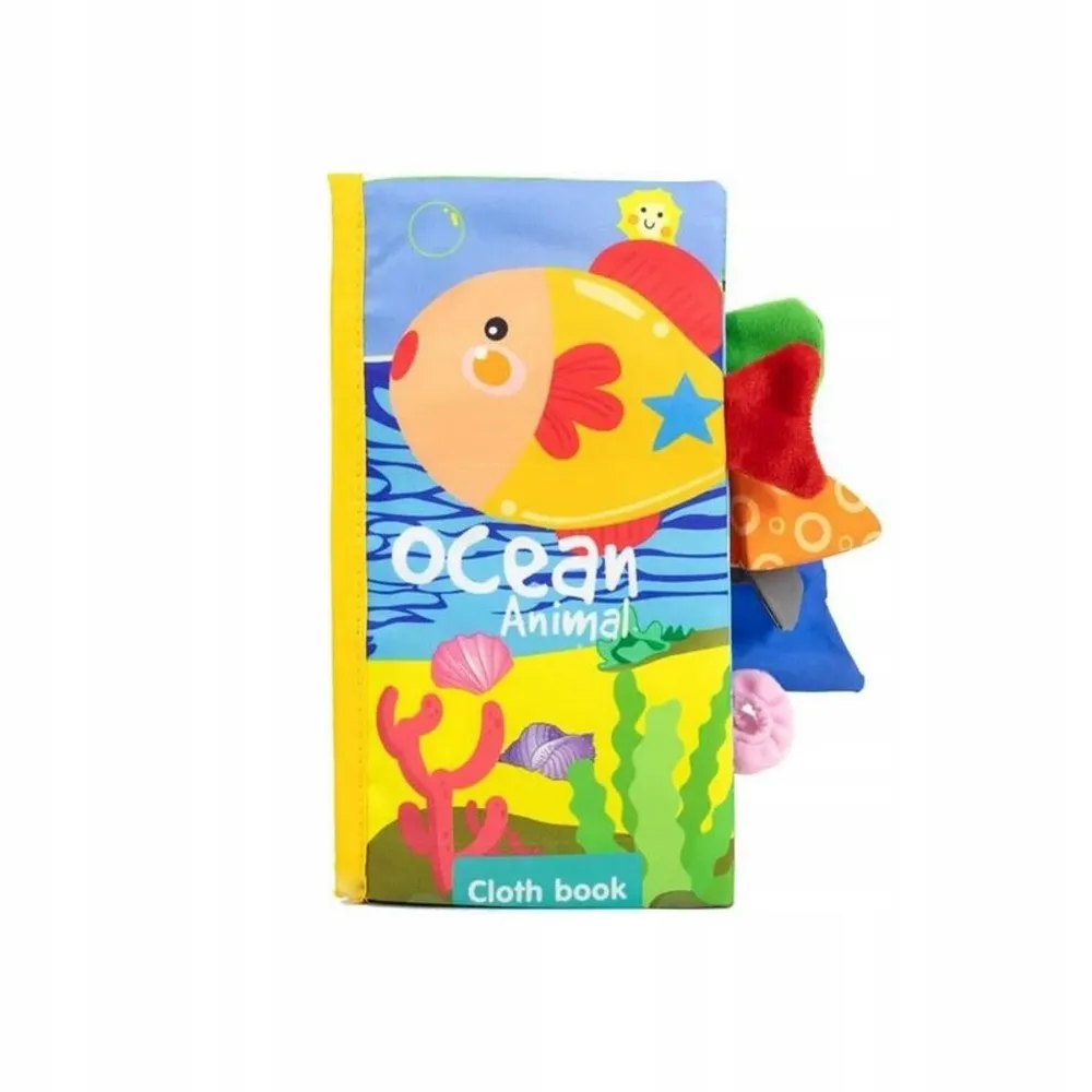 Woopie Kontrastní senzorická knížka Oceán Animal, vírevná