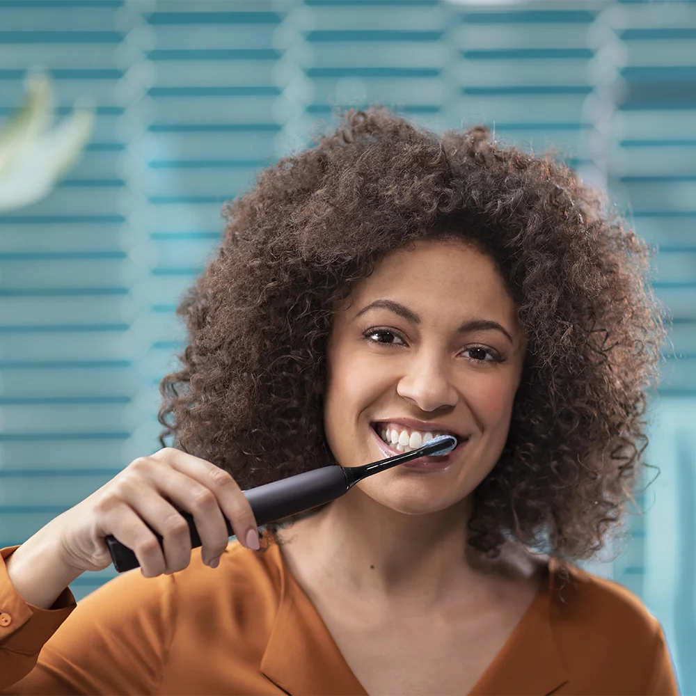 Philips Sonicare DiamondClean + PowerFlosser HX3886/43 sonický zubní kartáček + ústní sprcha 2 ks black