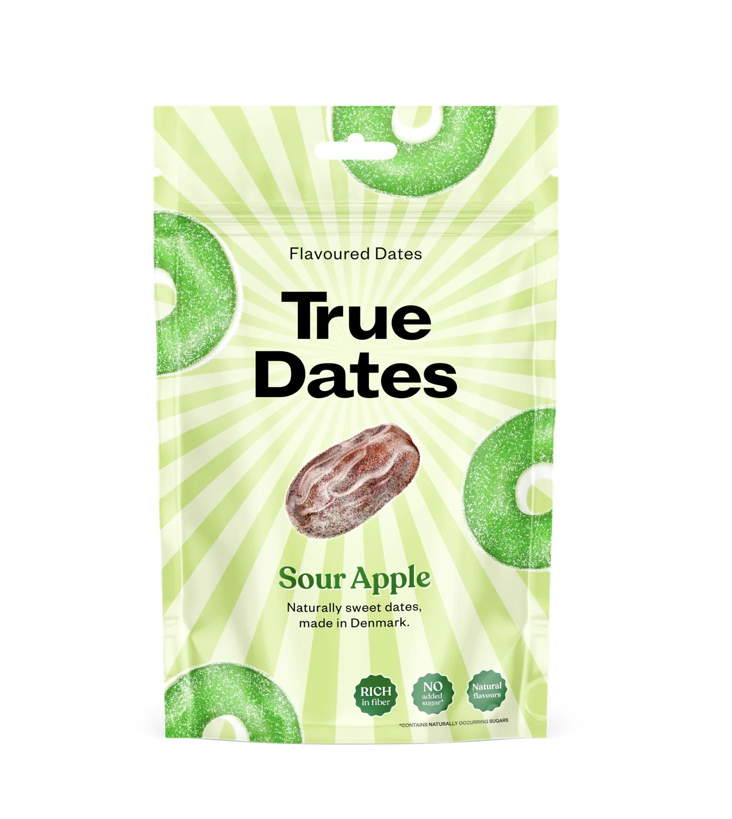 True Dates Datle s příchutí kyselého jablka 100 g