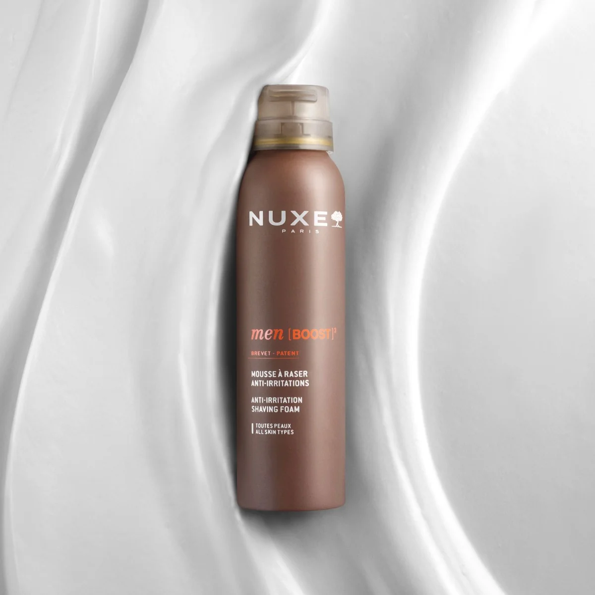 Nuxe Men [Boost]³ Šetrná pěna na holení proti podráždění pleti 150 ml