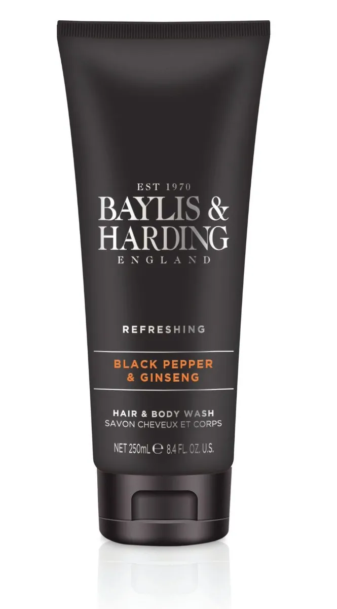 Baylis & Harding Pánský mycí gel na vlasy a tělo Černý pepř a Ženšen 250 ml