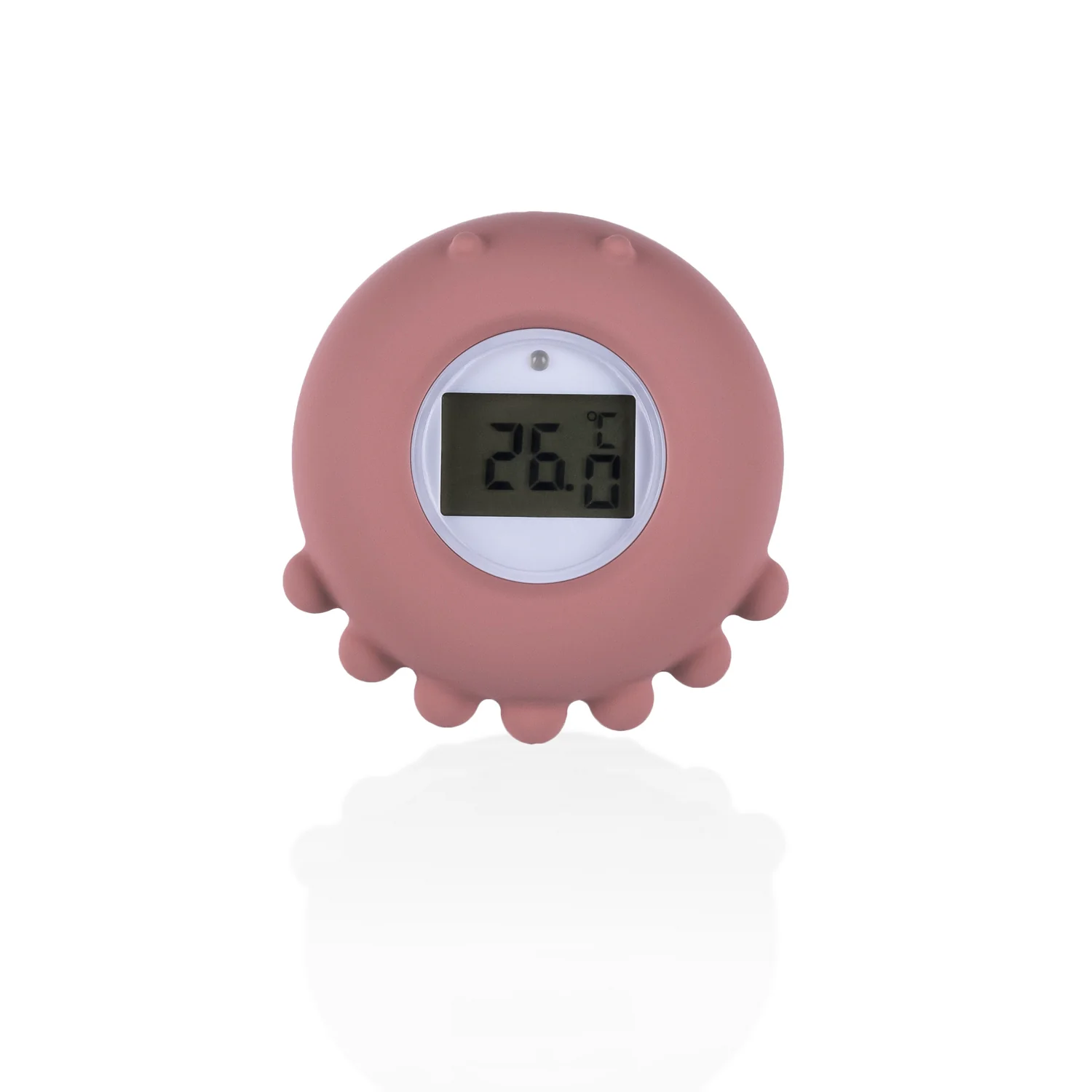 Zopa Silikonový digitální teploměr 2v1, Old Pink 2