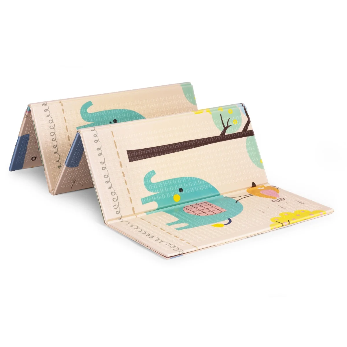 EcoToys Dětská pěnová podložka  200×150 cm, oboustranná edukační