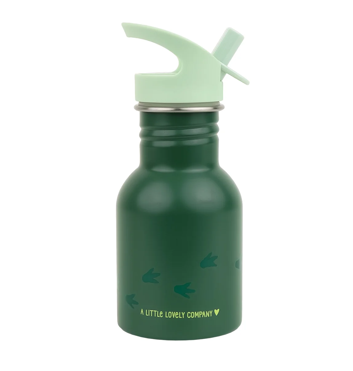 A Little Lovely Company nerezová jednostěnná láhev na pití, 350 ml - dinosaurus