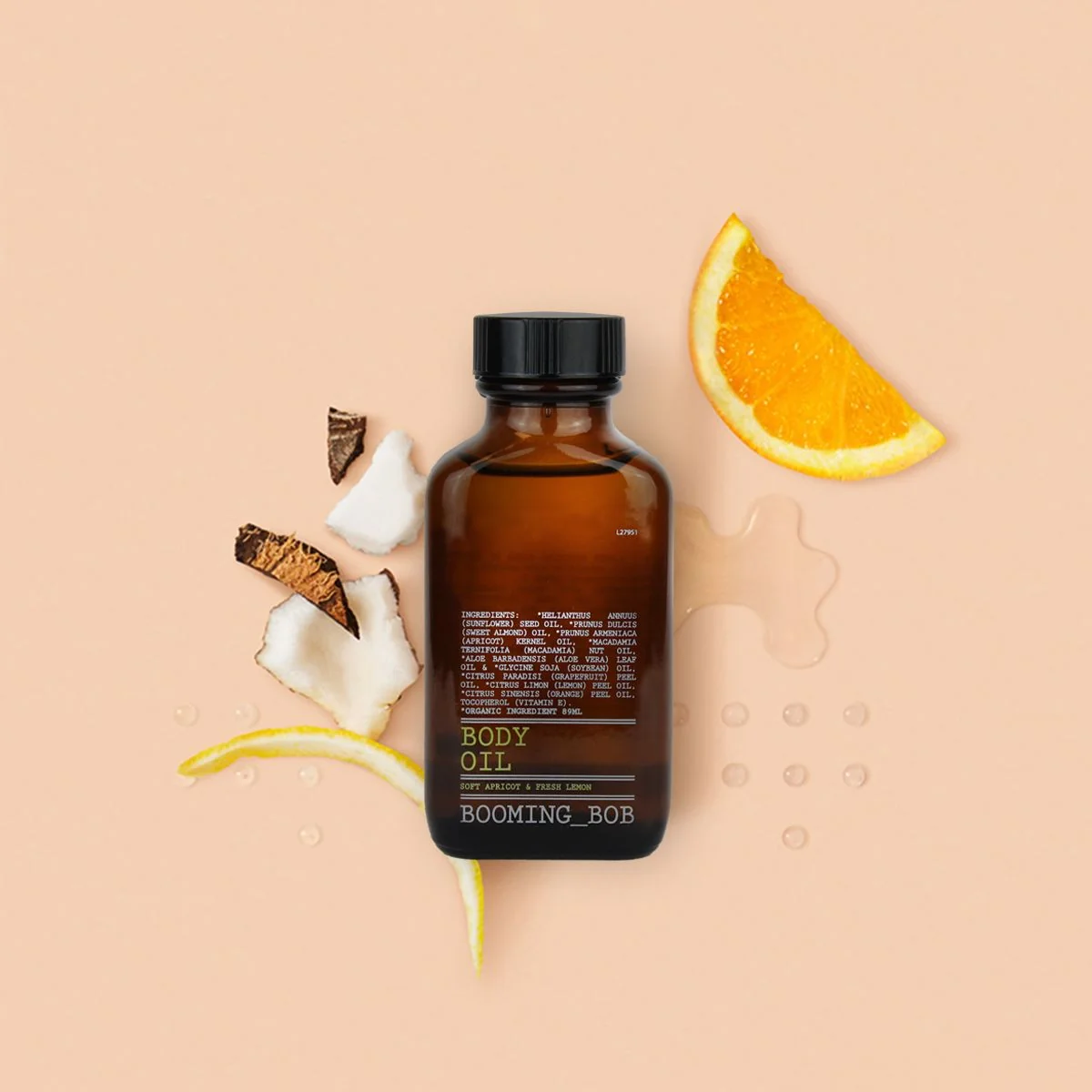 Booming Bob BIO Tělový olej Refreshing Citrus 89 ml