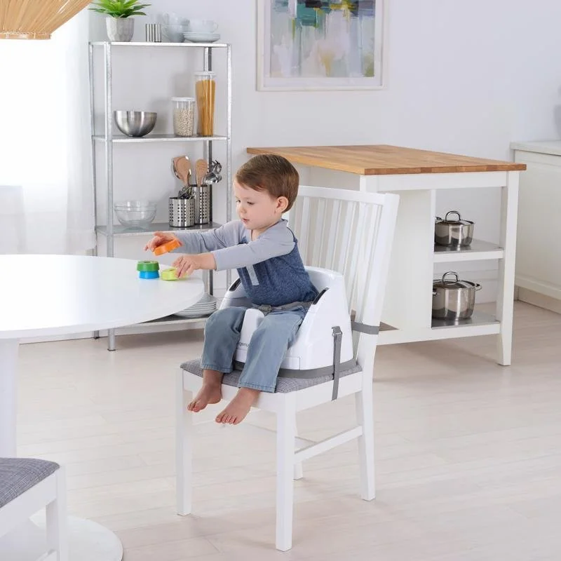 Ingenuity Jídelní židlička na židli 2v1 Baby Base Slate 6m+ do 22 kg