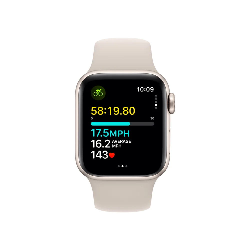Apple Watch SE Cellular 40 mm sport band M/L smart hodinky Starlight