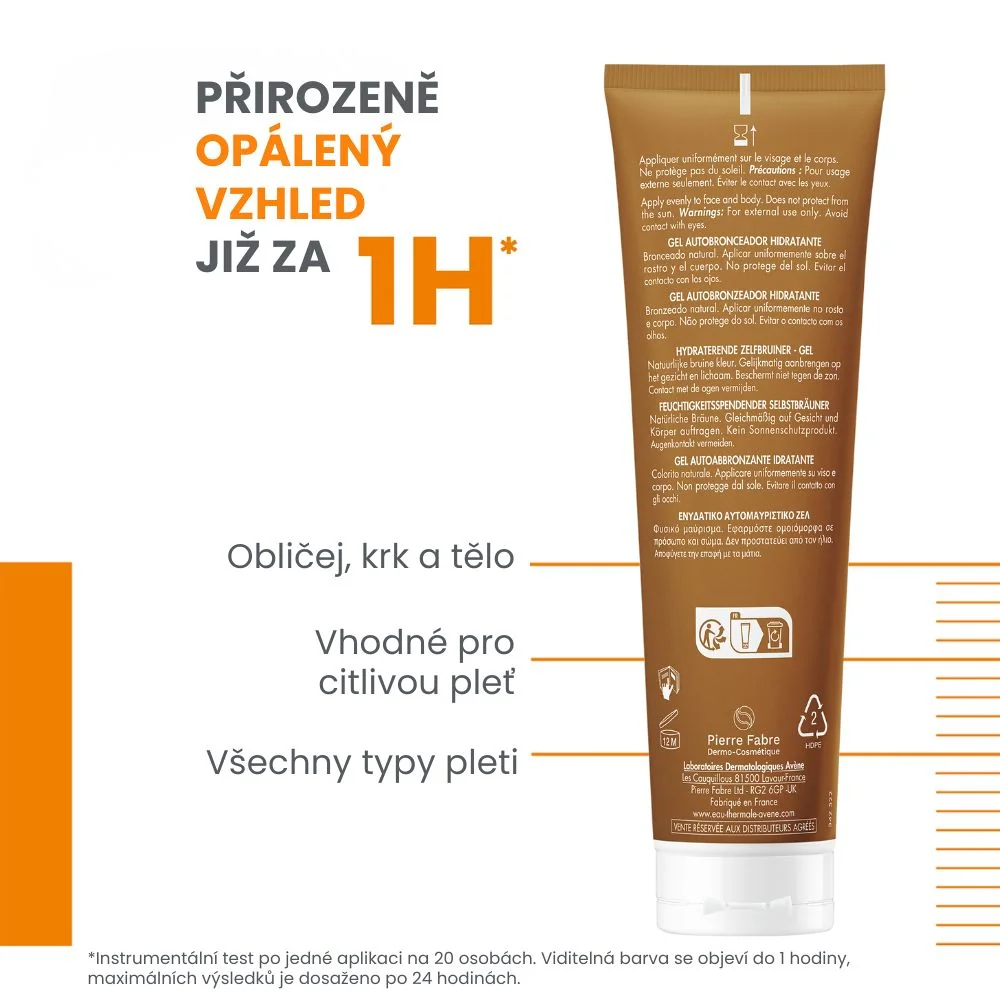 Avène Hydratační samoopalovací gel 100 ml