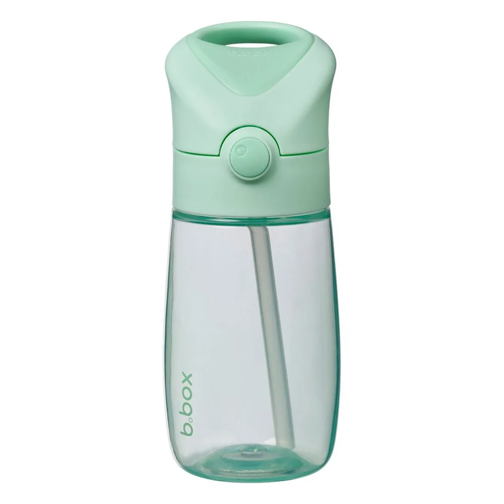B.BOX Láhev na pití s brčkem Junior 380 ml - spearmint