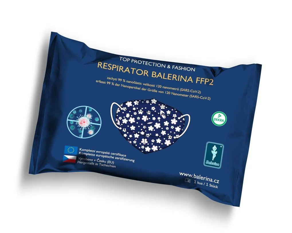 Balerina Nanorespirátor PFHM731 FFP2 NR vzor č. 8 1 ks