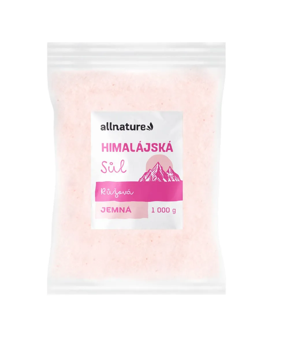 Allnature Himalájská sůl růžová jemná 1000 g