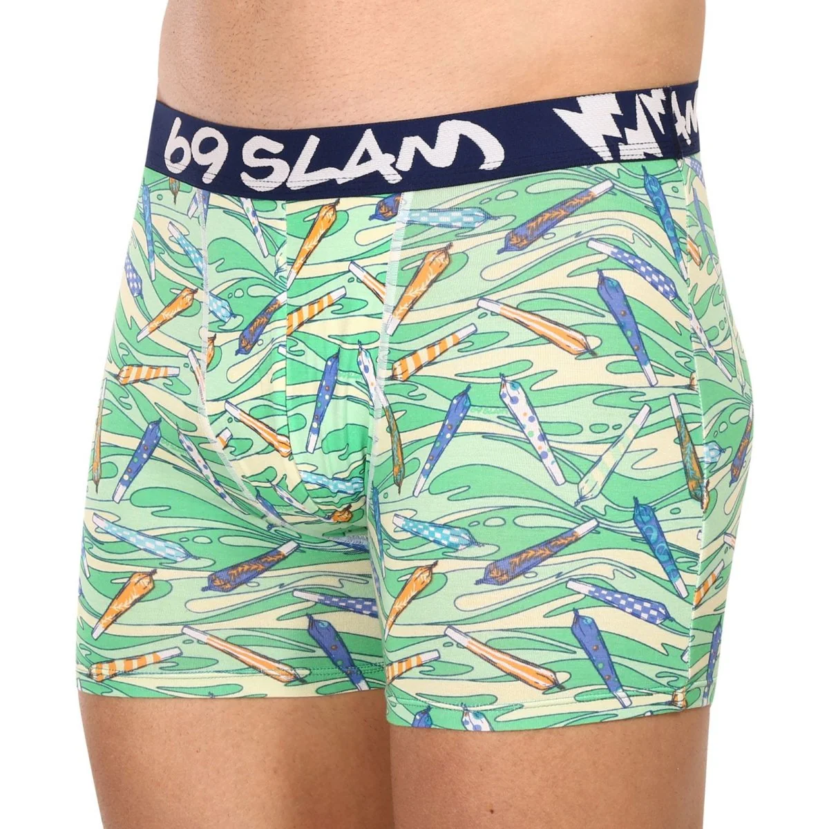 69SLAM Pánské boxerky fit bamboo vegan 420 colton (MPBVGN-BB) M 