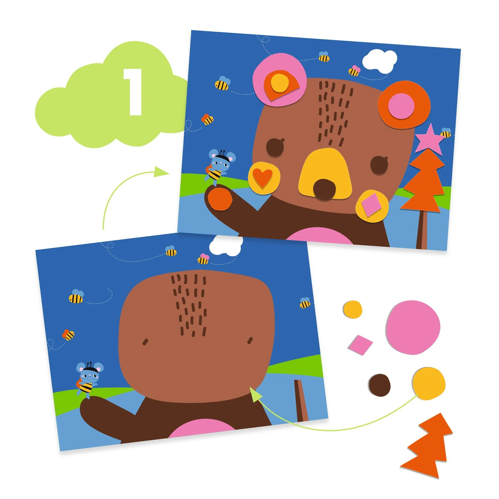 Djeco Sada kreativních aktivit The mouse and his friends