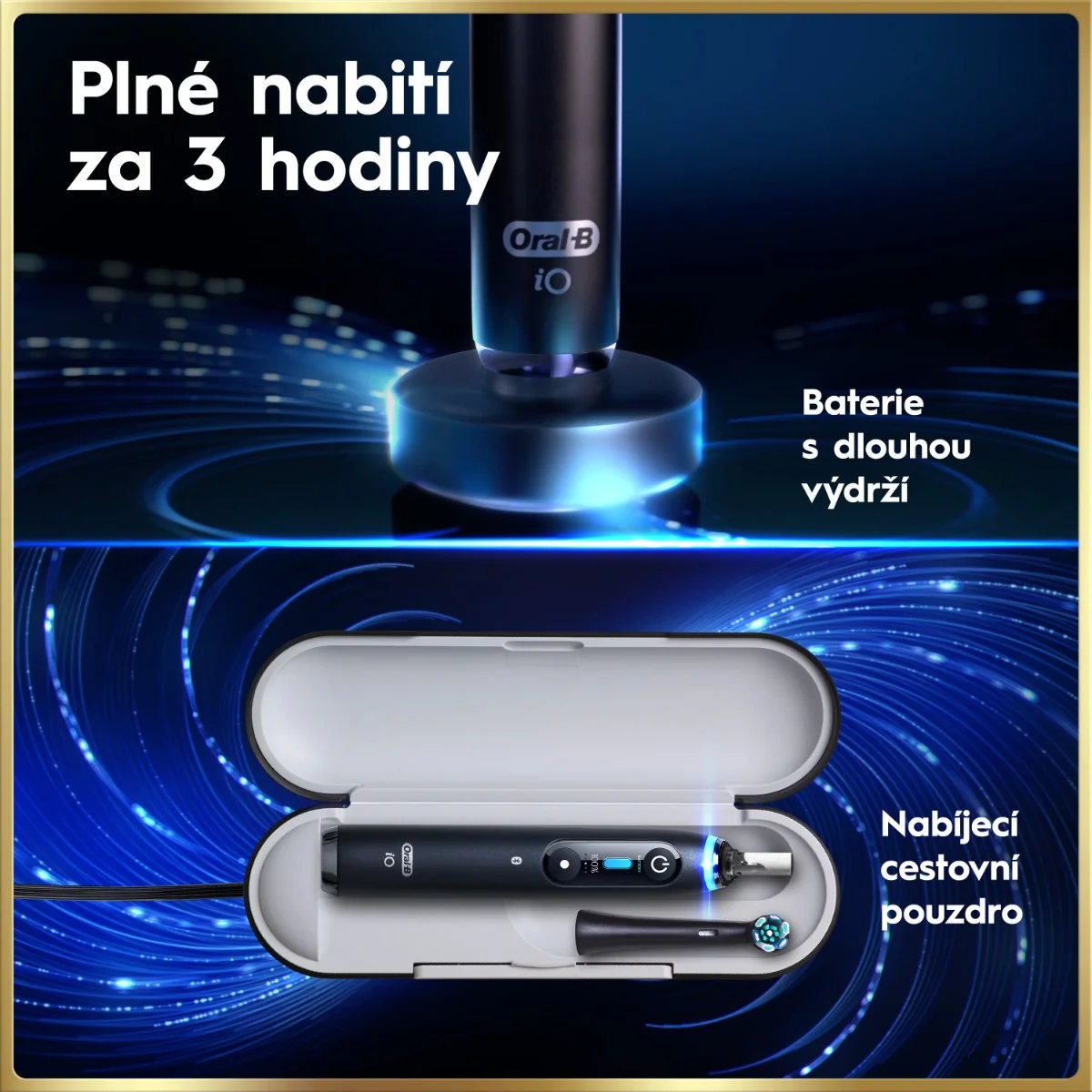 Oral-B iO9 Series Duo Black/Rose elektrický zubní kartáček 2 ks