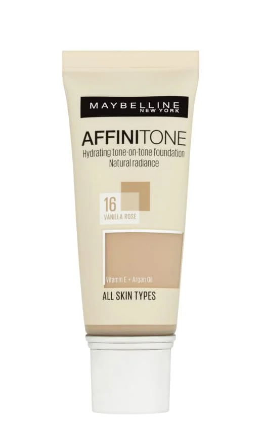 Maybelline Affinitone odstín 16 Vanilla Rose hydratační make-up 30 ml